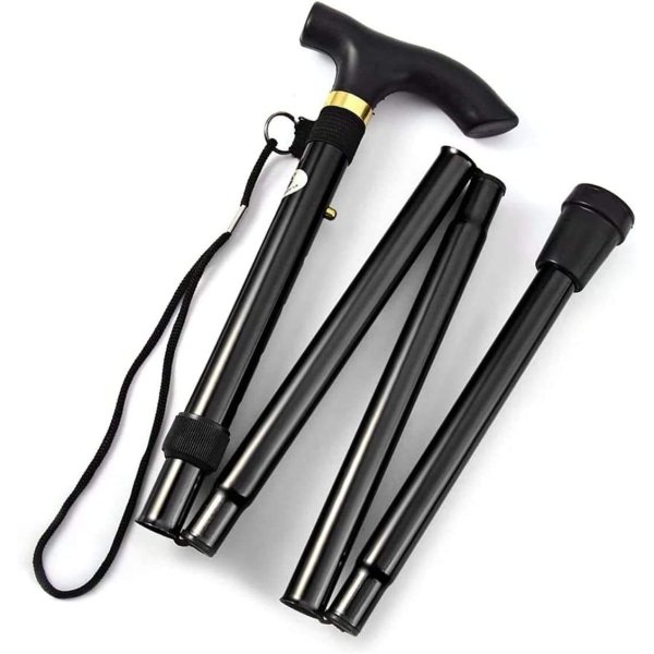 CE Certified Adjustable Folding Cane (84–93cm)