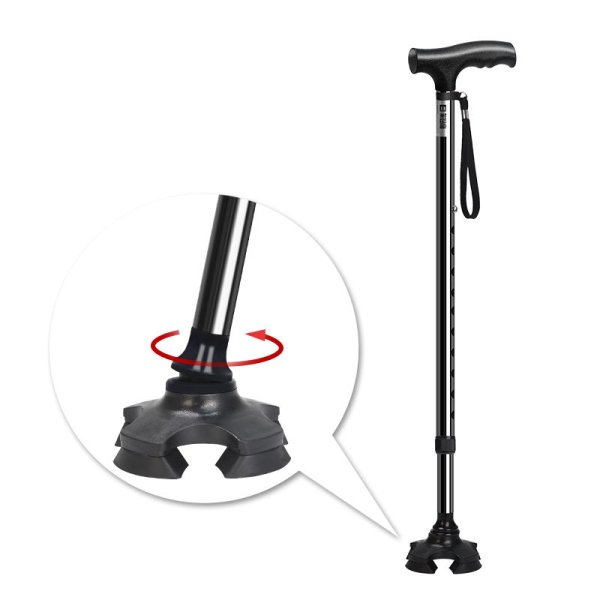 H51861dfba4be4331b291ba1988de57f1e.jpg S12FC15 Aluminum Walking Stick – Non-Slip Elderly Cane