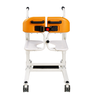 H574e92843495491ab71752e51040fa25p.png Adjustable Portable Manual Transfer Chair with Bedpan