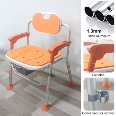 Ha5c41f6d36354f268443614cdbf71361Y.jpg Adjustable Foldable Shower Chair with Non-Slip Seat