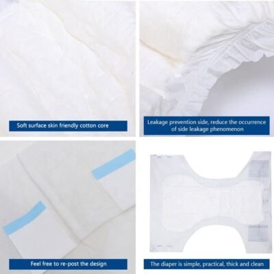 1pc High Absorbency Leakproof Adult Diapers – OEM/ODM Disposable