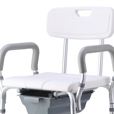 Hbb93389615f1439a80ca004160664b87J.jpg 2-in-1 Shower & Commode Chair with Arms and Backrest